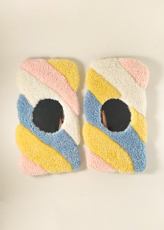 Miroir tufté guimauve - double position