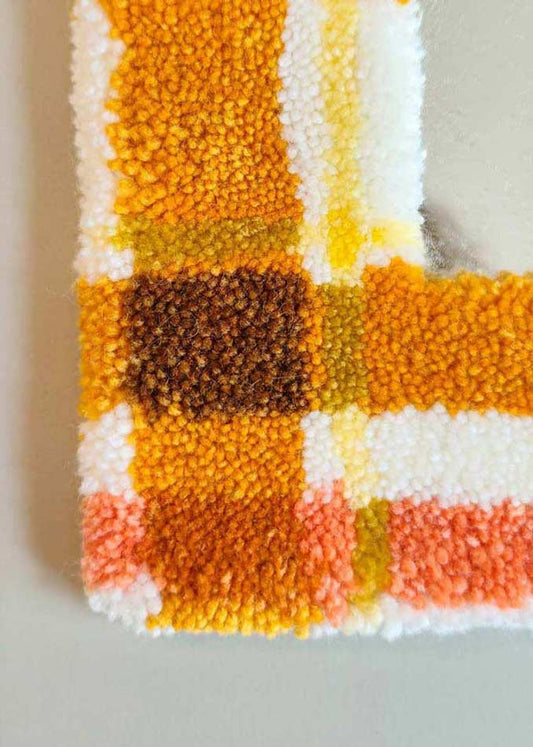 Miroir tufté - madras orange