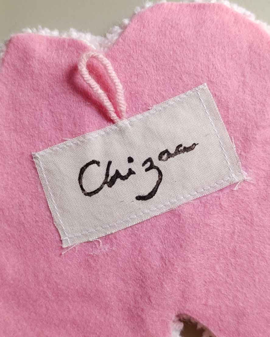 Décoration tuftée - motif fleur