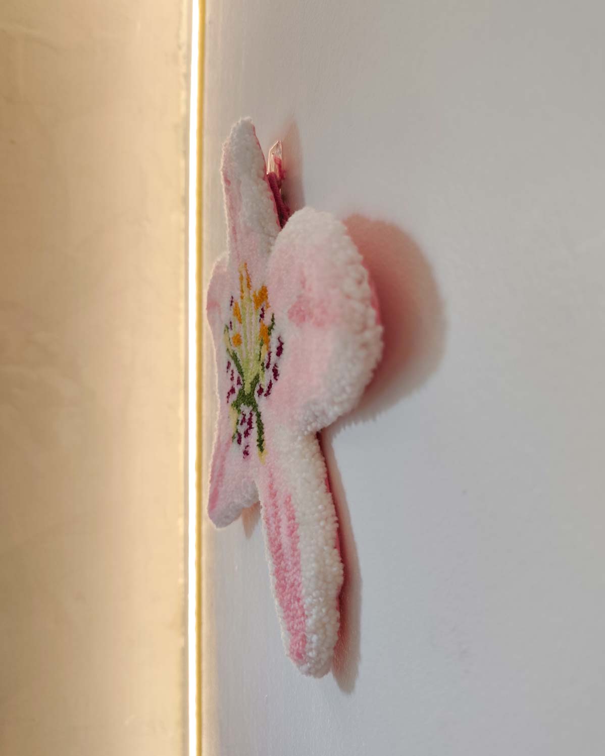 Décoration murale tuftée - Fleur de lys