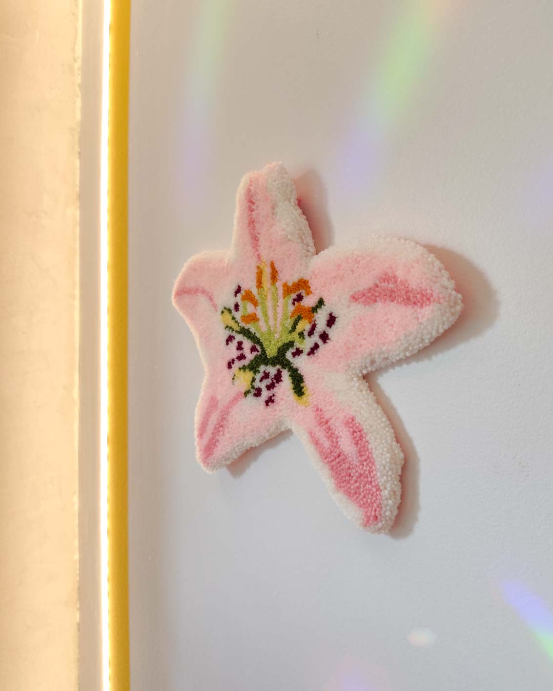 Décoration murale tuftée - Fleur de lys