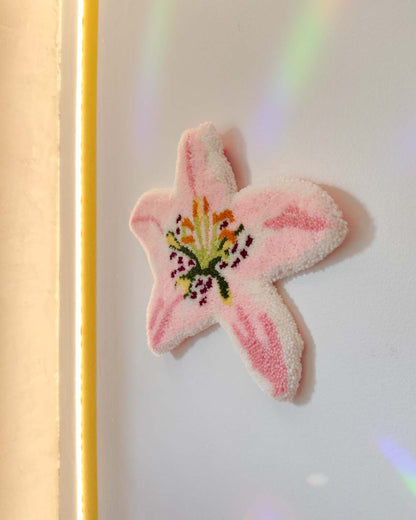 Décoration murale tuftée - Fleur de lys