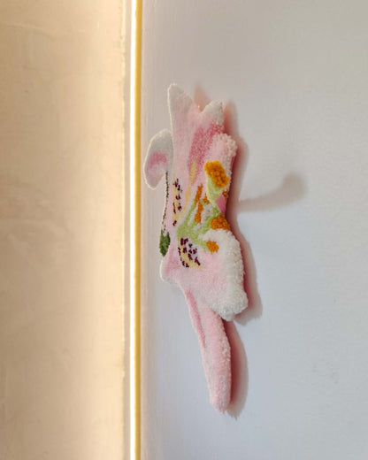 Fleur de lys tuftée murale - pistil malléable