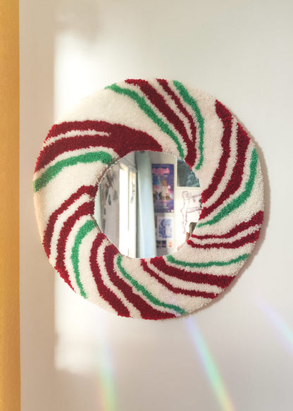 Grand miroir tufté - sucre d’orge