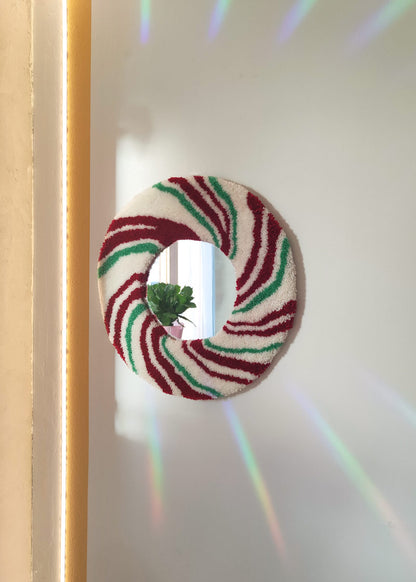 Grand miroir tufté - sucre d’orge