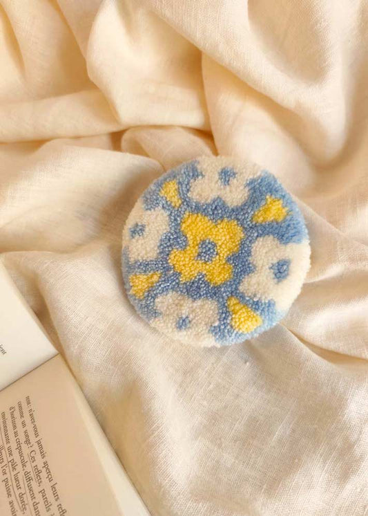 Miroir main tufté - granny square