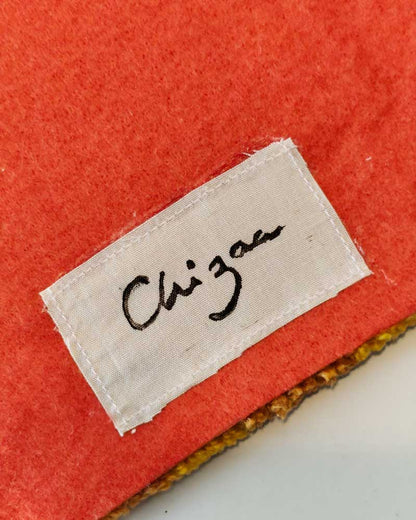 Miroir tufté - vichy orange