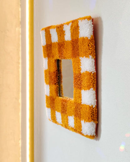 Miroir tufté - vichy orange