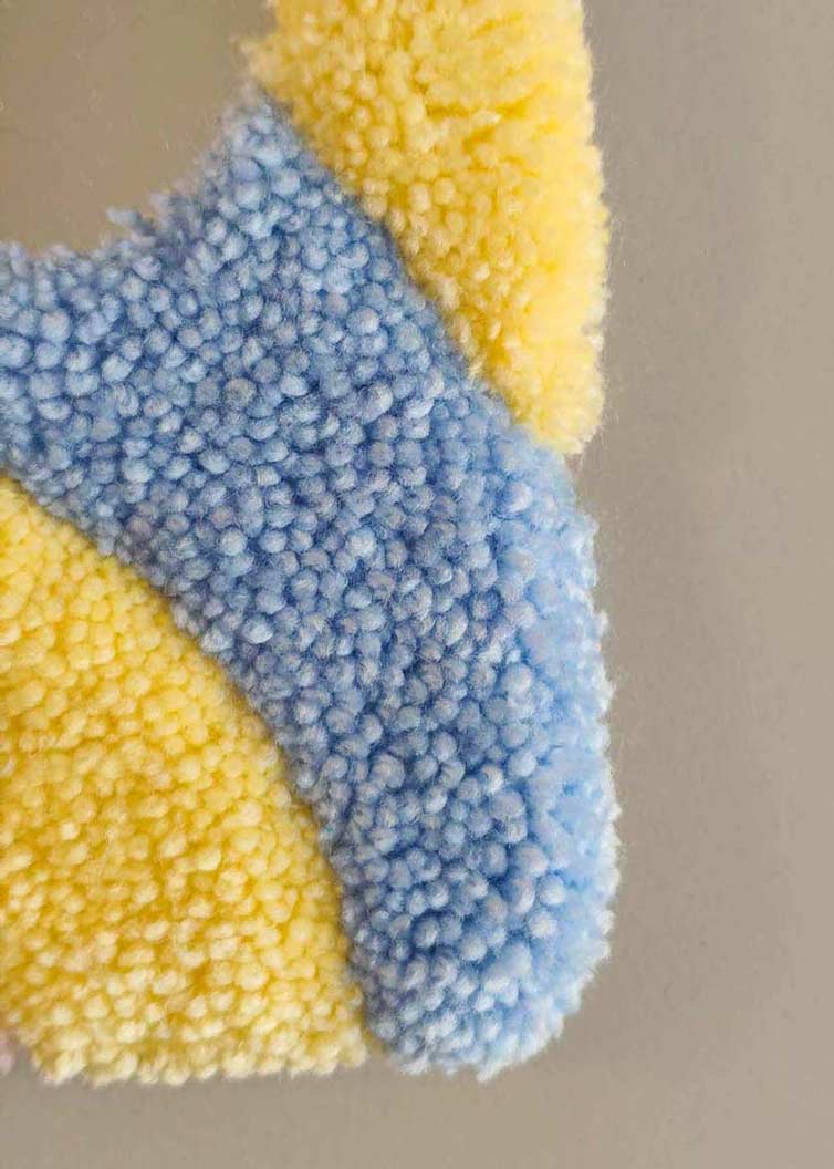 Miroir tufté guimauve - double position