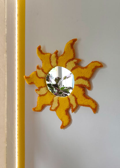 Grand miroir tufté - soleil