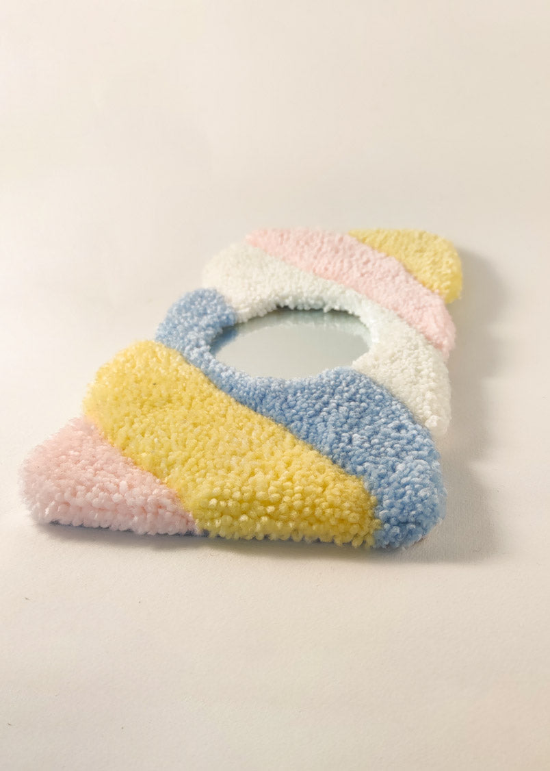 Miroir tufté guimauve - double position