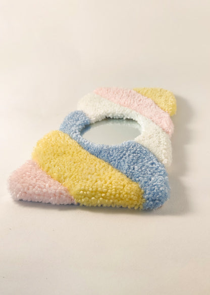 Miroir tufté guimauve - double position