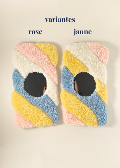 Miroir tufté guimauve - double position