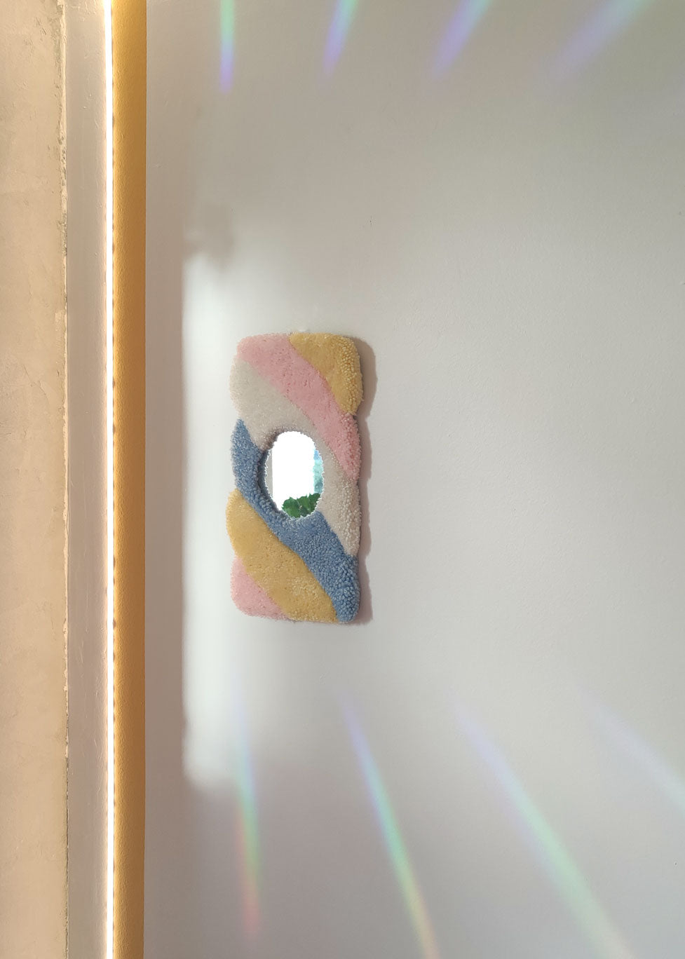 Miroir tufté guimauve - double position