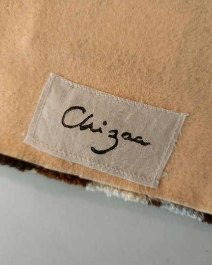 Miroir tufté - motif écorce