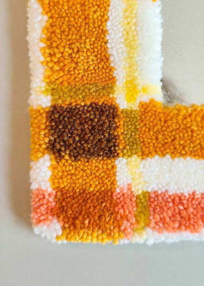 Miroir tufté - madras orange