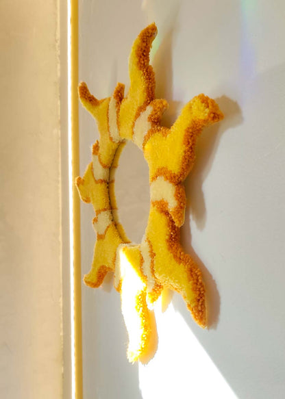 Grand miroir tufté - soleil