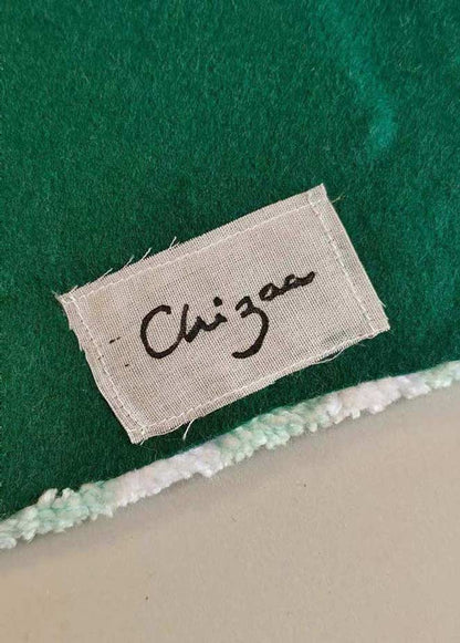 Miroir tufté - vichy turquoise