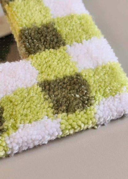 Miroir tufté - vichy vert