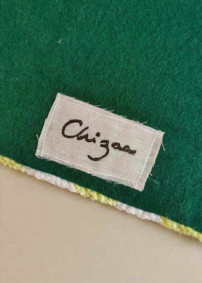 Miroir tufté - vichy vert