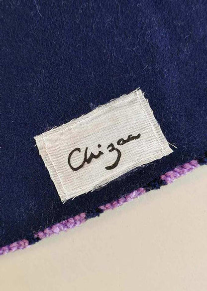 Miroir tufté - pied-de-poule violet