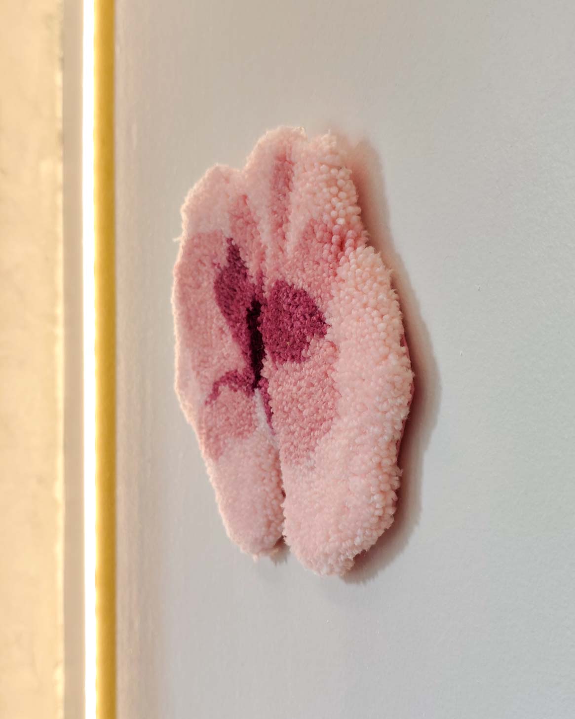 Décoration tuftée - motif fleur