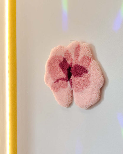 Décoration tuftée - motif fleur