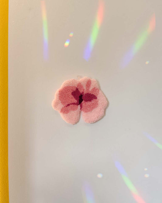 Décoration tuftée - motif fleur